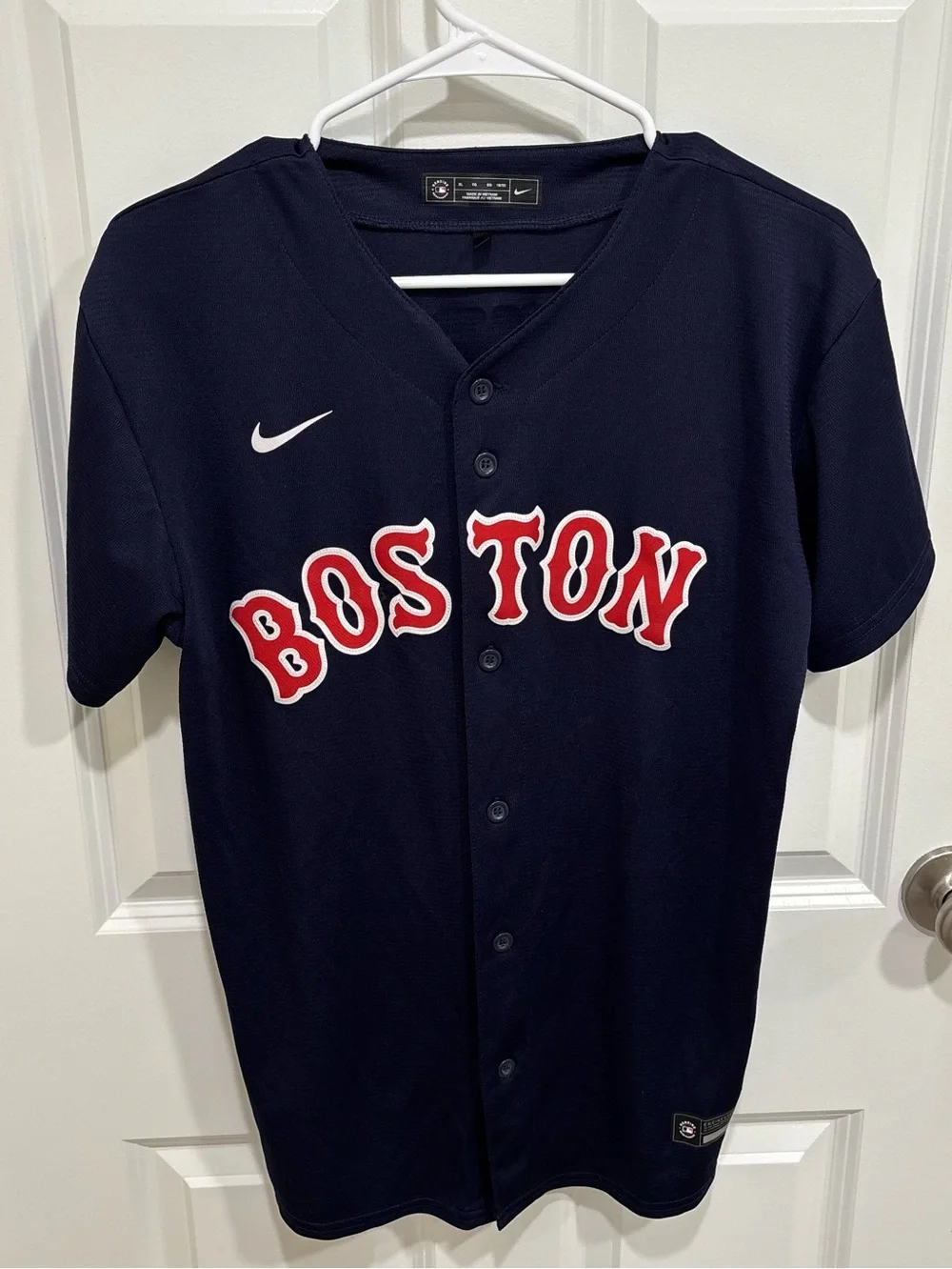 Boys Nike Boston Red Sox Rafael Devers #11 Blue Baseball Jersey Size XL